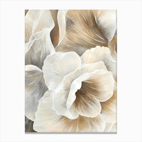 White Flowers Canvas Print Canvas Print