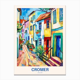 Cromer England Uk Travel Poster Canvas Print
