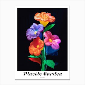 Bright Inflatable Flowers Poster Wild Pansy 3 Canvas Print