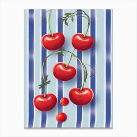Summer Cherries Illustration 1 Canvas Print