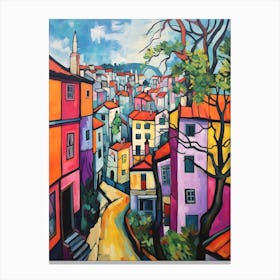 Porto Portugal 4 Fauvist Painting Canvas Print