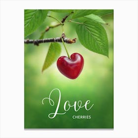 Love Cherries Canvas Print