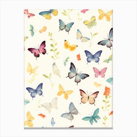 Watercolor Butterflies 8 Canvas Print