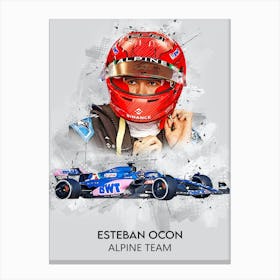 Esteban Ocon Alpine 1 Canvas Print