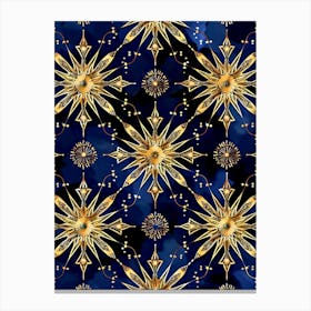 Golden Sunburst Canvas Print