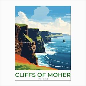 Ireland Cliffs Of Moher Travel 1 Canvas Print