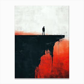 Cliff Edge Minimalism Canvas Print