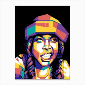 Erykah Badu WPAP Canvas Print