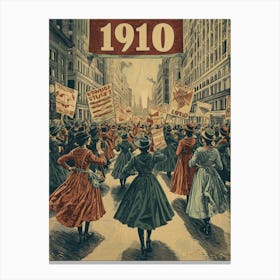 Aihrgdesign A Vintage Poster Of A Womens Suffrage Rally In 19 74ed1a9c F810 44e4 B73e 84935a19ad60 1 Canvas Print