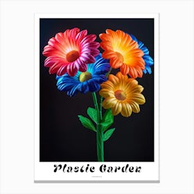 Bright Inflatable Flowers Poster Calendula 2 Canvas Print