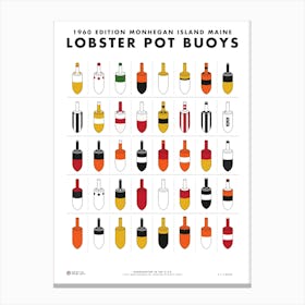 Lobster Pot Buoys Canvas Print
