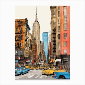 Newyork City Art Canvas Print