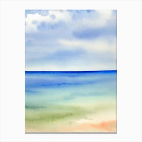 Cala Llombards, Mallorca, Spain Watercolour Canvas Print