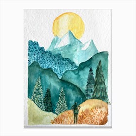 Blue Mountains Skyline Canvas Print