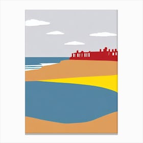 Broadstairs Beach Kent Midcentury Canvas Print