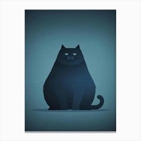 Black Cat 42 Canvas Print