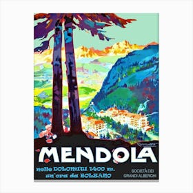 Mendola, Trentino, Italy Canvas Print