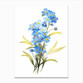 Forget Me Not Wildflower (1) Canvas Print