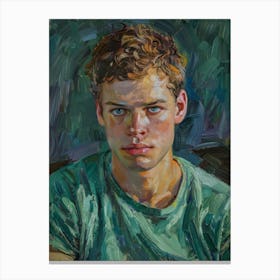 Portrait Of A Young Man 10 Canvas Print