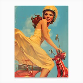 Pin Up Girl 35 Canvas Print