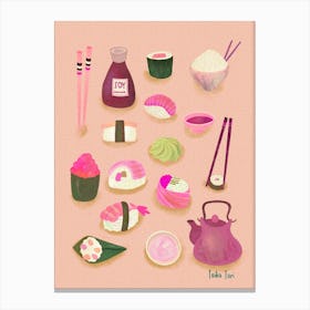 Sushi Love 3 Canvas Print