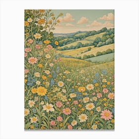 Meadow and Fields Canvas Print