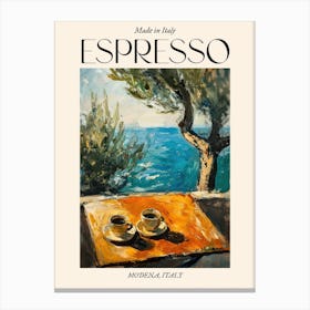 Modena Espresso Made In Italy 1 Poster Canvas Print
