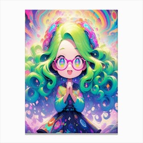 Kawaii Girl Canvas Print