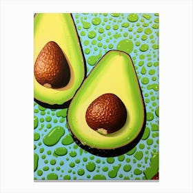 Avocado Pop Art Inspired 1 Canvas Print