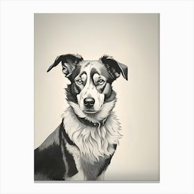 Portrait Of A Dog 3 Canvas Print