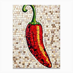 Hot Pepper Mosaic Canvas Print