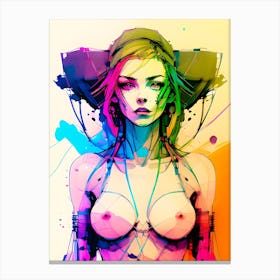 Abstract Topless Painting 3 Canvas Print