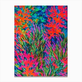 Acropora Verweyi Vibrant Painting Canvas Print