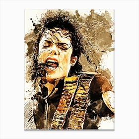 Michael Jackson king of pop music 36 Canvas Print