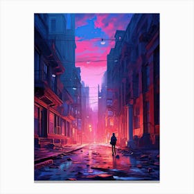 City At Night 13 Canvas Print