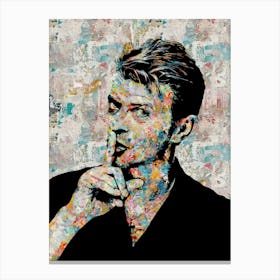 David Bowie Abstract Canvas Print