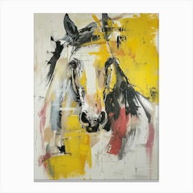 Horse In Yellow Canvas Print