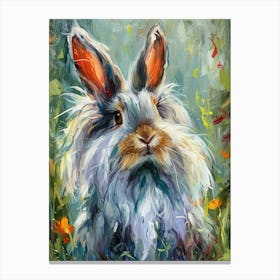 English Angora Rabbit Painting 1 Canvas Print