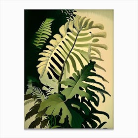 Upside Down Fern Rousseau Inspired Canvas Print