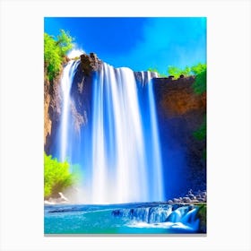 Waterfall Waterscape Photography 1 Canvas Print
