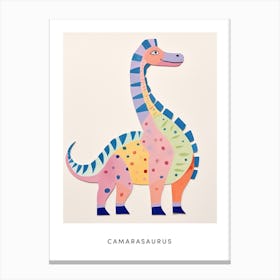 Nursery Dinosaur Art Camarasaurus 3 Poster Canvas Print