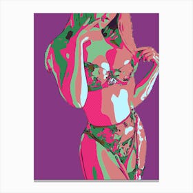 Abstract Geometric Sexy Woman (64) 1 Canvas Print