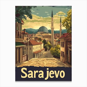 Aihrgdesign A Vintage Travel Poster Of Sarajevo 2 Toile