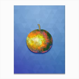 Vintage Adam's Apple Botanical Art on Blue Perennial n.2044 Canvas Print