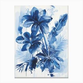Blue Hibiscus Canvas Print