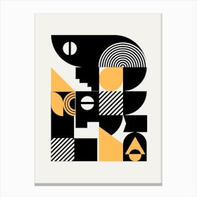 Geometrical Mechanical Abstract Canvas Print