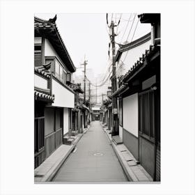 Seoul, South Korea, Black And White Old Photo 1 Canvas Print