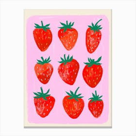 Strawberies Canvas Print