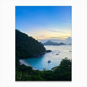 Ocean Cape Holiday Siam Beautiful Shore Point Paradise Turquoise Peaceful Sunset Grass M (25) Canvas Print