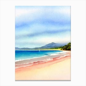 Palm Cove Beach, Australia Watercolour Canvas Print